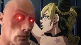 The Rock reacts to Jolyne mstbation scene Stone Ocean [upl. by Guthry]