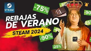 REBAJAS de VERANO en STEAM 2024  ofertas steam rebajas2024 [upl. by Ecnedurp]