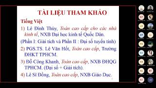 Giới thiệu toán cao cấp UFM [upl. by Bidget]