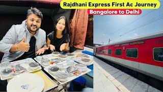 Bangalore Rajdhani Express First Class Journey with Delicious IRCTC Food  Indian Railways  Ep1 [upl. by Nojram202]