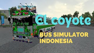 Bus Blue Bird El coyote ruta 205  bus simulator indonesia [upl. by Kittie]