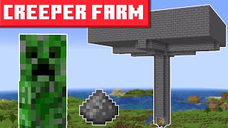 Minecraft Creeper Farm 1202  BEST DESIGN [upl. by Shippee]