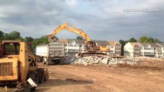 Demolition at the old Souderton Area High School [upl. by Oakley]