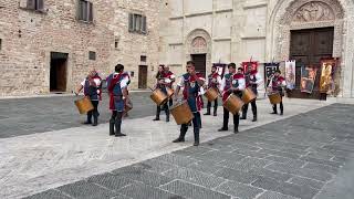 Gruppo Tamburini della Compagnia Balestrieri di Assisi  Palio di San Rufino 2023 [upl. by Bovill347]