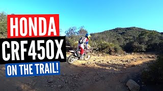 Honda CRF450X — Trail Riding and Other Shenanigans Wildomar OHV [upl. by Beka]