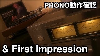 【SONY TAF6B】ファーストインプレッション ＆ PHONO動作確認 [upl. by Naneik661]