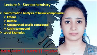 Stereochemistry  Conformation Analysis of Butane  CSIRNETGATEIITJAM [upl. by Mccarthy]