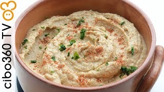 Hummus di ceci ricetta con tahina fatta in casa [upl. by Ayaladnot]