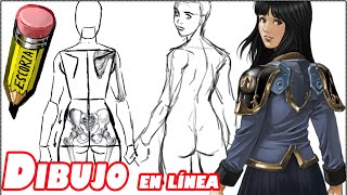 como dibujar una chica al girar el cuerpo [upl. by Jolie429]