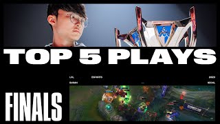 Top 5 Plays of Finals  Worlds 2023 [upl. by Jezrdna896]