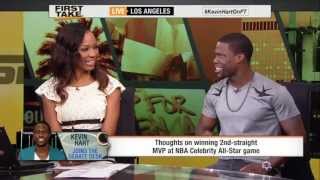 Kevin Hart On ESPN First Take Taking shots At Stephen A Smith amp Skip Bayless [upl. by Atiker]