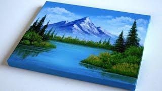 Acrylic Painting for Beginners A StepbyStep Landscape Painting Tutorial for Beginners on Canvas [upl. by Yhtac850]