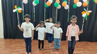 Kids dance performance  Bollywood Patriotic songs mashup  Independence Day Special Week [upl. by Buddy]