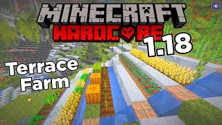 Minecraft 118 Hardcore Survival  Ep 6  Terrace Farm in Lush Cave [upl. by Jelene]