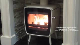 Dovre Vintage 35 Ivory Woodburning stove from Homecare Supplies Darlington [upl. by Erasaec]