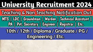 GVP University Recruitment 2024  TeachingNon Teaching Staff Recruitment 2024  Govt Job Vacancy [upl. by Pelletier241]