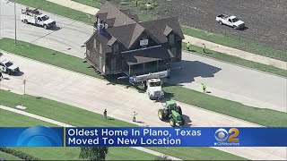 Oldest Home In Plano Texas Gets Moved [upl. by Pastelki]