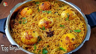 Easy egg biryani in pressure cooker  Quick egg biryani recipe  Anda biryani  Egg biryani recipe [upl. by Dace]