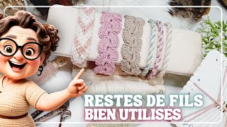 💗STOP AU GASPILLAGE DU COTON LES RESTES SONT TENDANCE AVEC LE KUMIHIMO 💗MamieCrochet [upl. by Sudhir]