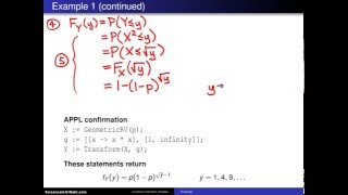 Cumulative distribution technique  Example 1 [upl. by Isewk]