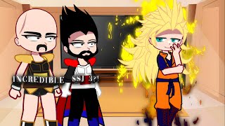 Past Sayians React to Goku  Part 2  Gacha react [upl. by Anitsirhk717]