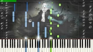 Dark Darker Yet Darker Gasters Theme  Undertale Synthesia Piano Tutorial [upl. by Stempien]