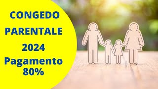 Congedo parentale 2024  Pagamento all80 [upl. by Wake472]