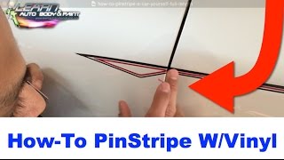 How To Pinstripe Your Car With Vinyl Striping  Full Length [upl. by Hallam]