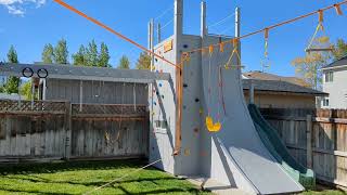 How to Build a Play House with a Warped Wall Backyard Ninja Course [upl. by Turino305]