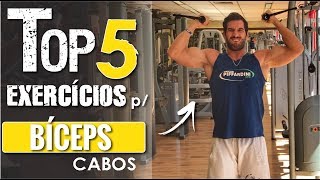 TOP 5  Exercícios para BICEPS NO CABO [upl. by Afra]