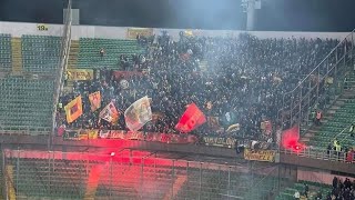 Ultras Catanzaro in transferta a Palermo 01122023  Serie B [upl. by Grimona]