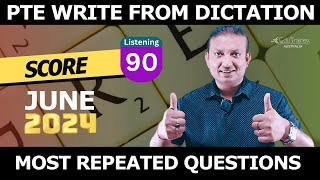 PTE Write From Dictation  June 2024  Most Repeated Questions  Edutrainex PTE [upl. by Lynea]