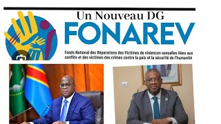 FONAREV Nomination de nouveau DG par FATSHI Lucien Lundula révoqué Fata Mabunga Patrick actuel DG [upl. by Edras]