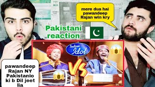 Tere Bin Nai Lagda By Pawandeep Vs Sawai Bhatt  INDIAN IDOL12  Pakistani reaction [upl. by Jeanette]