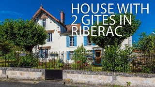 House with 2 gites amp 2 pools in Riberac Dordogne ref  73193PA24 [upl. by Fesuoy]