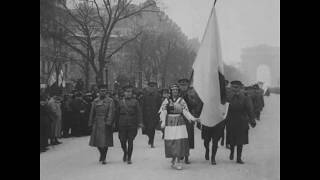 Celebrations in ParisLiberation of AlsaceLorraine November 17 1918 [upl. by Schober]