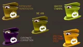 TF2 Halloween Spell  Paint Color Compilation on Ghastlierest Gibus [upl. by Battista]