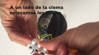 Como cambiar una dicroica halógena por una bombilla LED GU10 [upl. by Sonitnatsok]