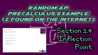 AP Precalculus Section 14 Example Describe the Point Calculator [upl. by Odrahcir349]