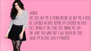 Fifth Harmony  Im in love with a monster  Official Lyrics [upl. by Inanuah993]