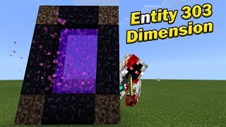 How to Make a Portal to the Entity 303 Dimension  Minecraft PE [upl. by Inhsor764]