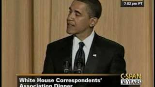 CSPAN President Obama at the 2009 White House Correspondents Dinner [upl. by Matthaeus]