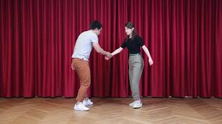 Charleston HandToHand Variations  Lindy Hop Class w Élise amp Rija [upl. by Nosretep492]