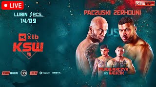 KSW 98 Paczuski vs Zerhouni  MMA LIVE STREAM  FIGHT COMPANION Konfrontacja Sztuk Walki  KSWTV [upl. by Noswal]