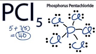 PCl5 Lewis Structure  How to Draw the Lewis Structure for PCl5 [upl. by Vasya]