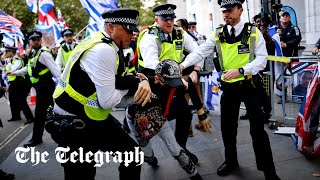 Several arrested at proPalestine protest in London [upl. by Nodla567]