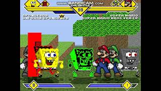 Mugen 997 Sbob ODSbob DarkSbob SBC19 vs Super Mario SMBv12 SymSMario EMario [upl. by Atimad]