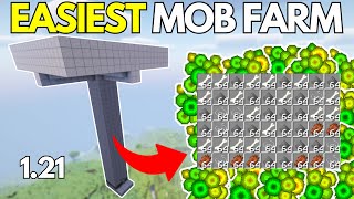 BEST MOB Farm for Minecraft Bedrock 121 [upl. by Iinde823]