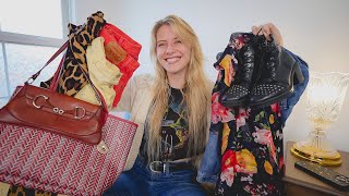 THRIFT HAUL 2024  TRY ON ❤️ Boots Dresses Bags Home Decor  More [upl. by Ferdinand]