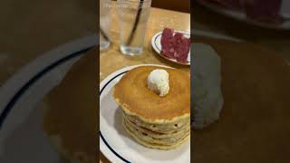 Today we went to Ihop to get 5 deal of Unlimited Pancake 1 plate is a lot adventure food [upl. by Yzzik172]